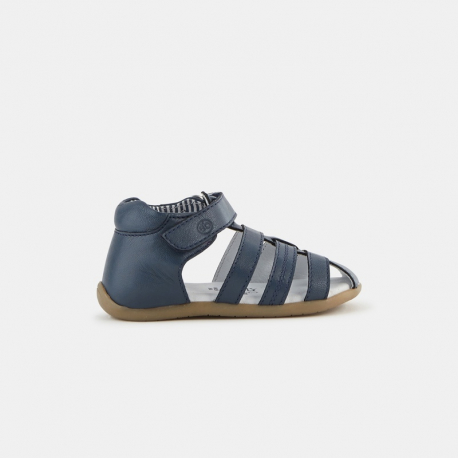 Obaibi Sandales cuir multibrides