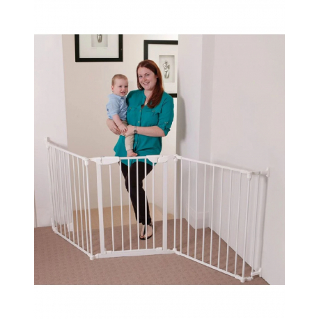 Πόρτα ασφαλείας Dreambaby® Discovery 3 Panel White 74,5-195 cm