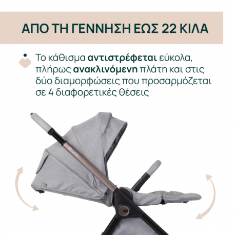 Καρότσι Chicco Trio Bellagio Lunar Rock