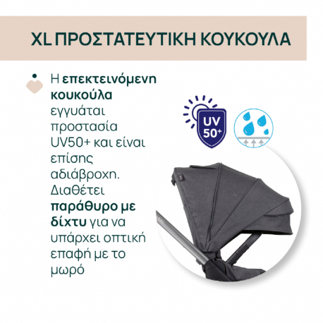 Καρότσι Chicco Bellagio Black Satin