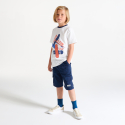 Okaidi Bermuda cargo en toile bleu marine Garcon