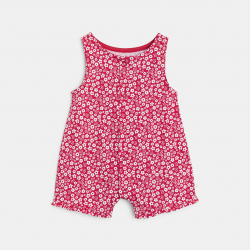 Obaibi Combi courte fleurie rose bebe fille