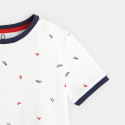 Okaidi T-shirt en pique de coton "Avion en papier"