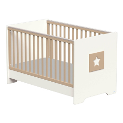 Βρεφικό Κρεβάτι Casababy Stars Ecru/Cappuccino