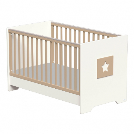 Βρεφικό Κρεβάτι Casababy Stars Ecru/Cappuccino