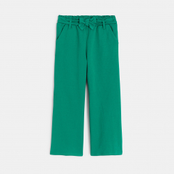 Okaidi Pantalon large ceinture violet Fille