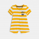 Obaibi Combi courte zebre raye jaune bebe garcon
