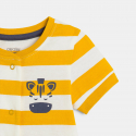 Obaibi Combi courte zebre raye jaune bebe garcon