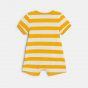 Obaibi Combi courte zebre raye jaune bebe garcon