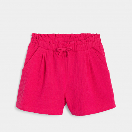 Okaidi Short souple en jersey fantaisie bleu marine Fille