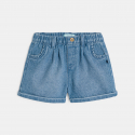 Obaibi Short denim bleu fonce bebe fille