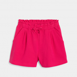 Okaidi Short souple en jersey fantaisie bleu marine Fille