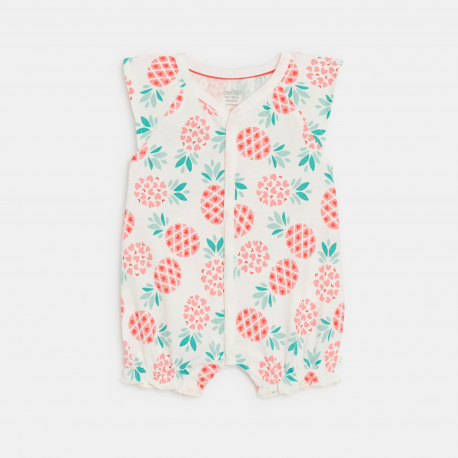 Okaidi Combi courte ananas orange bebe fille