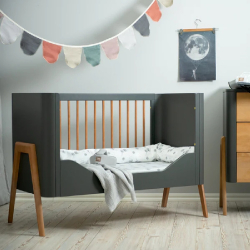 Κάγκελο μετατροπής σε παιδικό κρεβάτι Troll Nursery Torsten Seal Grey