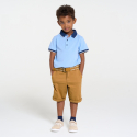 Okaidi Bermuda chino ceinture beige Garcon