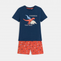 Okaidi Pyjama d"ete 2 pieces en jersey orange Garcon