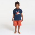 Okaidi Pyjama d"ete 2 pieces en jersey orange Garcon