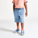 Okaidi Bermuda chino ceinture beige Garcon