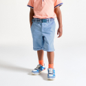 Okaidi Bermuda chino ceinture beige Garcon