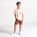 Okaidi Short en toile chocolat Garcon