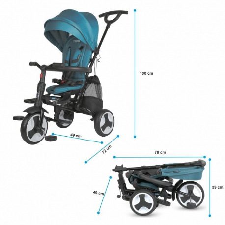 Τρίκυκλο ποδήλατο Coccolle Spectra Plus Atlantic Blue