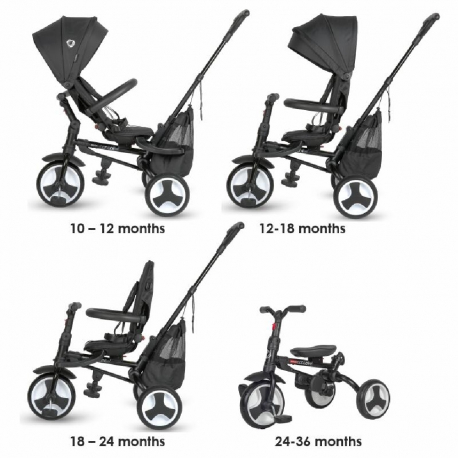 Τρίκυκλο ποδήλατο Coccolle Spectra Plus Jet Black