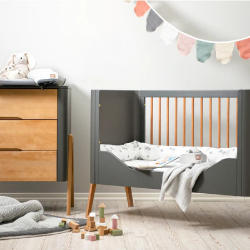 Συρταριέρα Troll Nursery Torsten Seal Grey - Teak