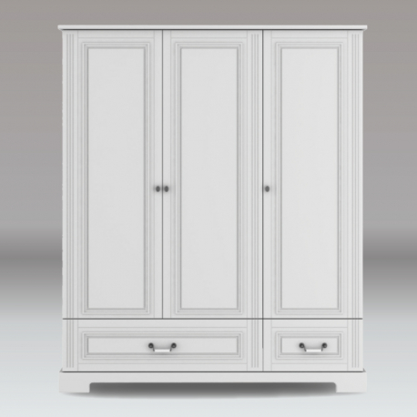 Ντουλάπα 3 φύλλων Bellamy Ines Elegant White