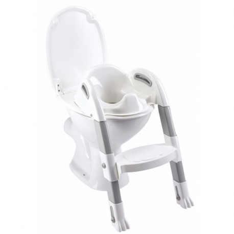 Kάθισμα τουαλέτας με σκαλάκι Thermobaby Kiddyloo Grey