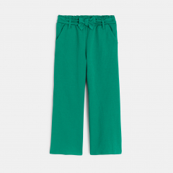 Okaidi Pantalon large ceinture violet Fille