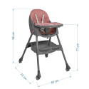 Καρέκλα φαγητού 2 σε 1 Bebe Stars Comfy Apple