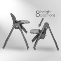 Καρέκλα φαγητού Bebe Stars Milk Grey