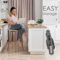 Καρέκλα φαγητού Bebe Stars Milk Grey