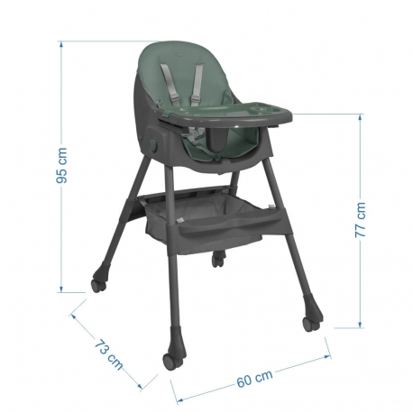Καρέκλα φαγητού 2 σε 1 Bebe Stars Comfy Petrol