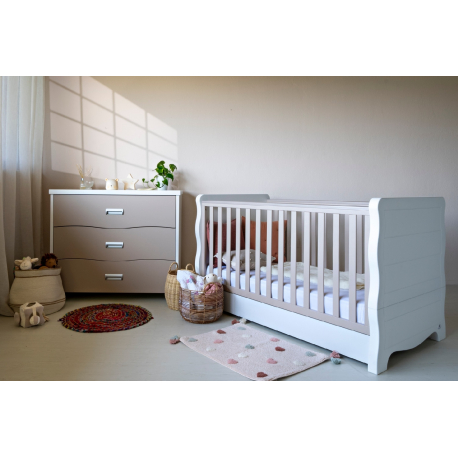 Κρεβάτι Santa bebe Bellatrix Λευκό-Καραμέλα