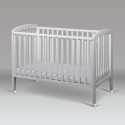 Κούνια Troll Nursery Basic Lux White με ροδάκια