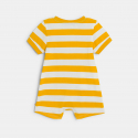 Obaidi Combi courte zebre raye jaune bebe garcon