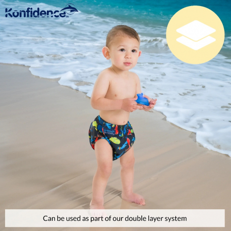 Πάνα-μαγιό Konfidence™ Splashy™ AquaNappy e-Flex™ Sea Friends/Navy One Size