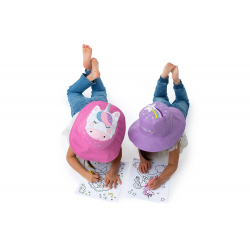 Καπέλο διπλής όψης βαμβακερό FlapJackKids Unicorn/Star 4-6 ετών