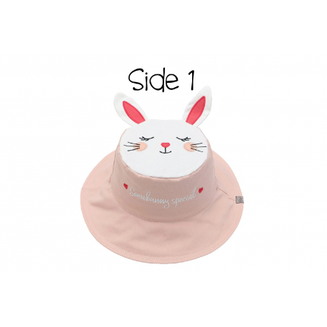 Καπέλο διπλής όψης βαμβακερό FlapJackKids Bunny/Deer 2-4 ετών