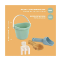 Σετ παιχνίδια παραλίας Miniland Eco Cool με κουβαδάκι 13 cm