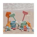Σετ παιχνίδια παραλίας Miniland Eco Cool με κουβαδάκι 13 cm