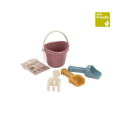 Σετ παιχνίδια παραλίας Miniland Eco Warm με κουβαδάκι 13 cm
