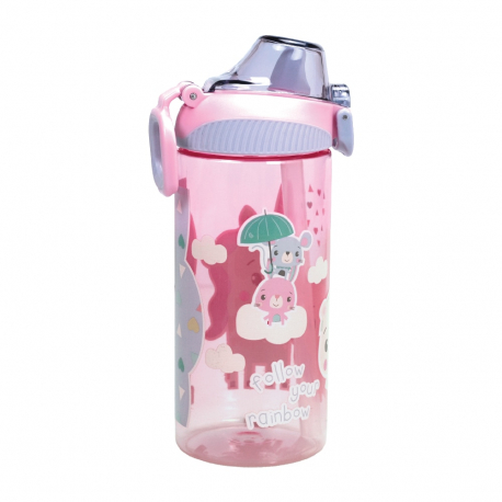 Παγούρι Tritan με καλαμάκι 450ml GIM Fisher-Price Unicorn