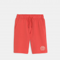Okaidi Bermuda en molleton rouge Garcon
