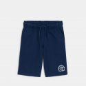 Okaidi Bermuda en molleton bleu marine Garcon