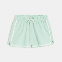 Okaidi Short en molleton vert pastel Fille