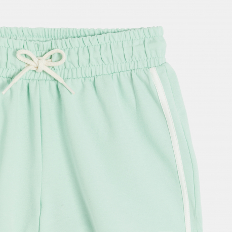Okaidi Short en molleton vert pastel Fille