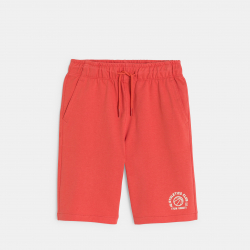 Okaidi Bermuda en molleton rouge Garcon