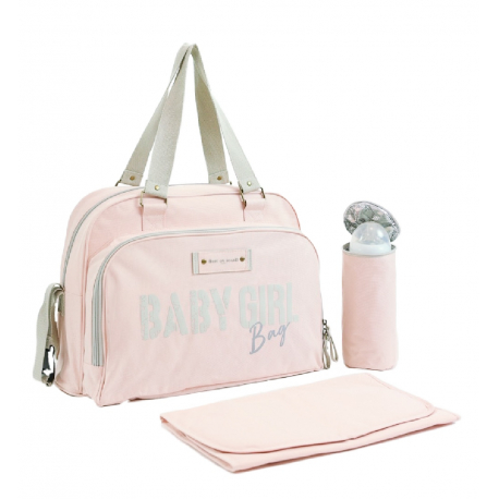 Τσάντα - αλλαξιέρα Baby On Board Paris Tote Bag Simply Vintage Pink